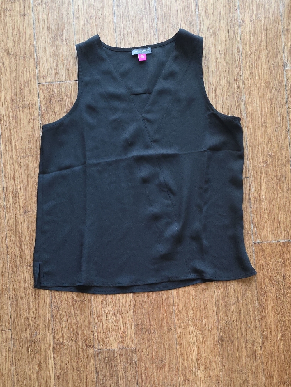 Black V-Neck Tank Top